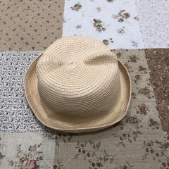 新品シューラルー耳付き麦わら帽子☆50～52センチ