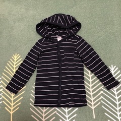H&M紺ボーダーカーデガン☆86サイズ