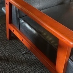 高級レザー　シングルソファ　4客セットの画像