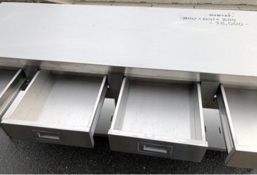 ⭐︎中古品　マルゼン　収納作業台(引き出し付き)  1800×600×800mm   厨房用品⭐︎