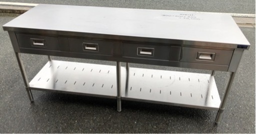 ⭐︎中古品　マルゼン　収納作業台(引き出し付き)  1800×600×800mm   厨房用品⭐︎