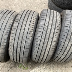 205/55R17 4本 DUNLOP 夏タイヤ バリ山 ストリームステップワゴンノアヴォクシーセレナなどに