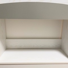 絵本ラック　キッズ収納　リビング収納　子供部屋　本棚　ウッドホワイト/グレー　おしゃれ収納　の画像