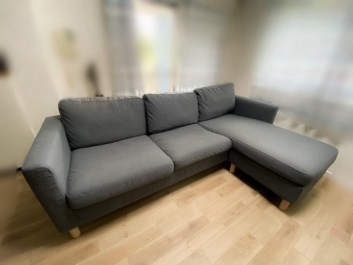 【最終値下げ】IKEA ペルプ 3人掛け ソファ 寝椅子付き