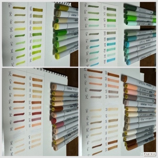 Copic 136色新品＆無印アクリル収納