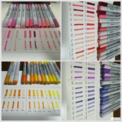 Copic 136色新品＆無印アクリル収納