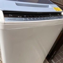 ?洗濯機81 HITACHI  BEAT WASH 2019年製【インバーター付 多機能7kg】大阪府内全域配達無料 設置動作確認込み 保管場所での引取は値引きします