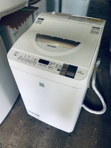 ♦️SHARP電気洗濯乾燥機【2017年製】ES-T5E4-KW