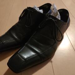 メンズ　男性　ビジネスシューズ　黒　27.5　中古