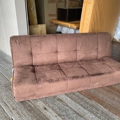 中古品　ファブリックのソファーベッド　