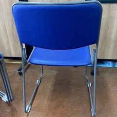 在庫38脚有　福岡発　スタッキングチェア　4脚セット　連結可　会議椅子　ミーティング　引取り：田川郡香春町の画像