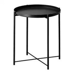 IKEA 先着順GLADOM グラドム トレイ サイドテーブル  BLACK の画像