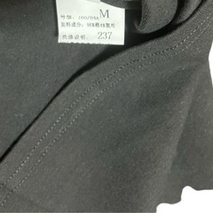 Qin man yuan Tシャツ 通勤通学 夏物 ブラックの画像