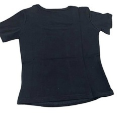 Qin man yuan Tシャツ 通勤通学 夏物 ブラックの画像