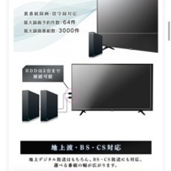 4K ❗️50インチ 2019年式　液晶テレビ❗️スタンド付き❗️の画像