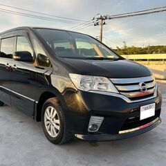 仙台☆H24セレナ4WDハイウェイスターVセレクション黒！車検取...