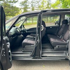 仙台☆H24セレナ4WDハイウェイスターVセレクション黒！車検取り立て！アイドリングストップ！ブルートゥースナビ！の画像