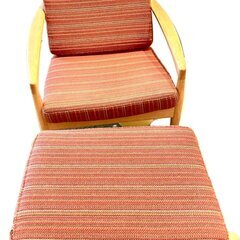 一人がけソファー＆オットマンセット、引き取りに来てくれる方に50...