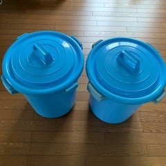 ペール缶(水色)