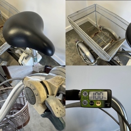 539(S)□岐阜発　△YAMAHA PAS/電動アシスト三輪自転車/3段変速/充電器無し/バッテリー12.8Ah/走行確認/防犯有り/現状品　R6.5/29□