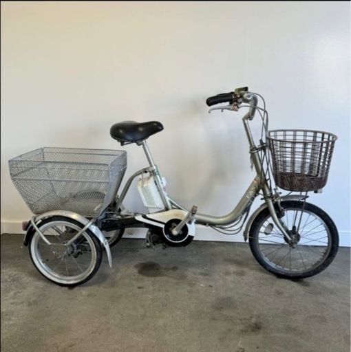 539(S)□岐阜発　△YAMAHA PAS/電動アシスト三輪自転車/3段変速/充電器無し/バッテリー12.8Ah/走行確認/防犯有り/現状品　R6.5/29□