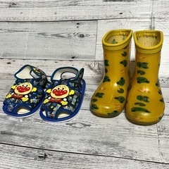 キッズ 靴 長靴 サンダル アンパンマン 子供 14.5 15.0