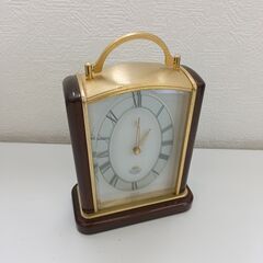 【完売】正常動作確認済み クイーンエリザベス2 置き時計 リズム...