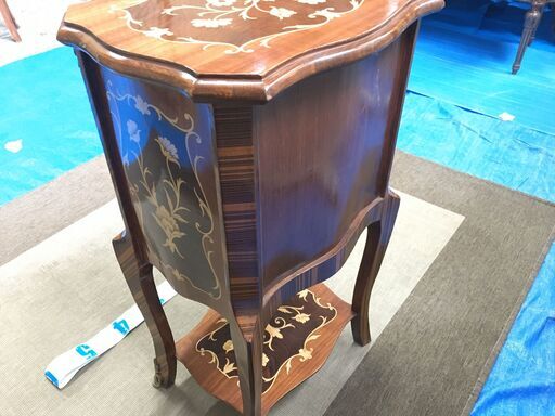 EA281)3段チェスト アンティーク調 エジプト輸入品 幅：約43cm 高さ：約78,5cm 奥行：約35cm 中古品【取りに来られ