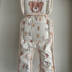 チャイルドシート･ベビーカーシート 保冷剤入れ2ヶ所付き くまちゃん柄