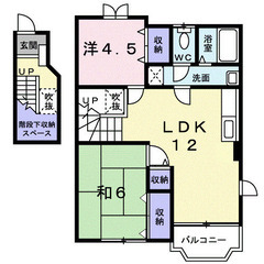 ☆敷金礼金仲介手数料０☆賃料44000円の格安２LDK😍