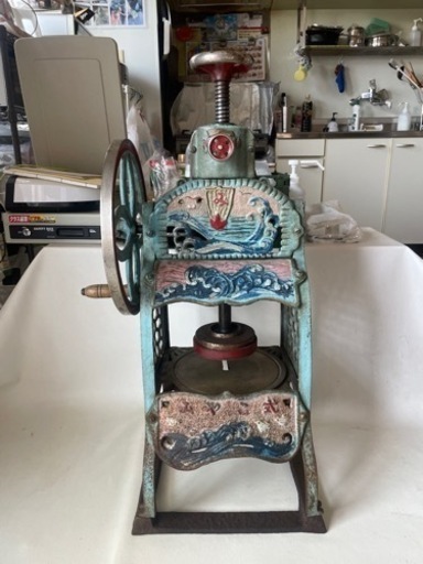 みやこ みやこ式 かき氷機 手動 レトロ 刃も鋭く ふわふわのかき氷 アンティーク 中古品