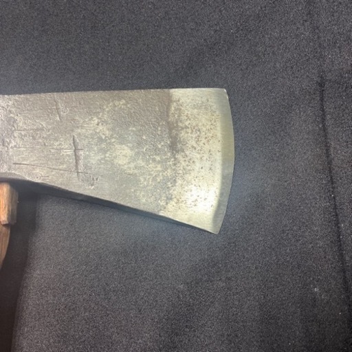 A12282 斧 大型 大工道具 全長79cm 刃長19.5cm 古道具 山師