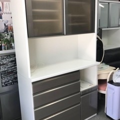 分割OK　松田家具　キッチンボード　人気幅120 食器棚　ソフト...