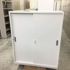 中古　極美品　プラス　スチール製　 書庫　 引戸書庫　 鍵付き ...