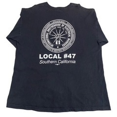 IBEW LOCAL#47 ビッグロゴ ロングtシャツ ブラック XL