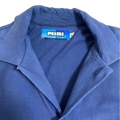 90s　Mini by XLarge BD長袖シャツ ネイビー Mサイズの画像