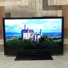 即日受渡❣️シャープ AQUOS 32型 2画面分割機能 HDMI×2 エッジ型LEDバックライト 10500円の画像