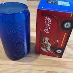 マクドナルド　コカコーラ　グラス　青