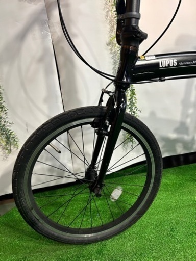 No.66LUPUS[ルプス]20吋 折り畳み自転車 アルミ/7speed/ブラック整備済み中古現状