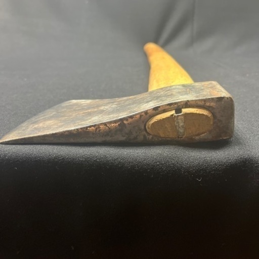 A12283 斧 マサカリ 大型 大工道具 薪割り 古道具 山師 全長69cmアウトドア キャンプ 林業 