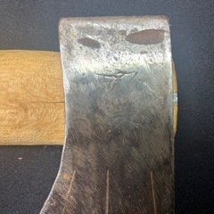 A12283 斧 マサカリ 大型 大工道具 薪割り 古道具 山師 全長69cmアウトドア キャンプ 林業 の画像