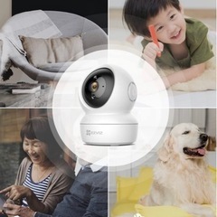 見守りカメラ　会話できる 音声録音 アレクサ/Google対応 2.4GHzのWiFi対応の画像