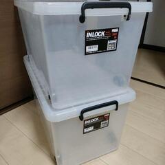コロ付き衣装ケース2点セットの画像