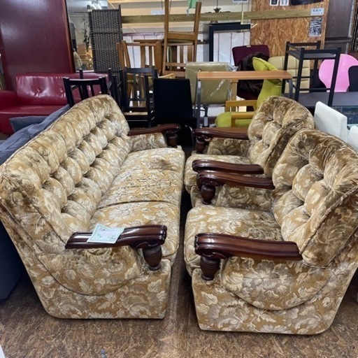 応接間ソファー レトロ　家具 インテリア雑貨小物 置物、オブジェ