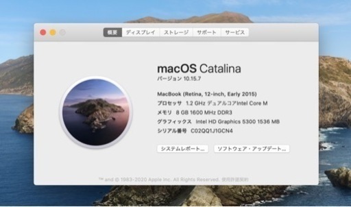 お値下げ！MacBook 12インチ 256GB/8GB  Early2015 スペースグレイ