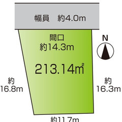  平字旧城跡　◆平一小、平一中学区の貴重な物件◆64.47坪◆建築条件なし - いわき市