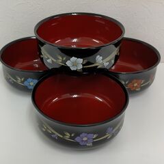 【中古】 和食器 どんぶり お椀 ４個セット の画像