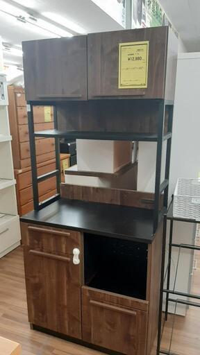 食器棚 ブラウン