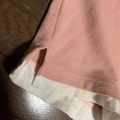 140cm 重ね着風 Tシャツ ピンクの画像