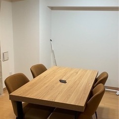 【ダイニングチェア2脚】カラー:キャメル、脚:アイアンの画像